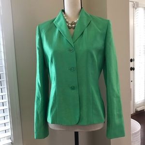Gorgeous LE SUIT Green 3-Button Suit Jacket